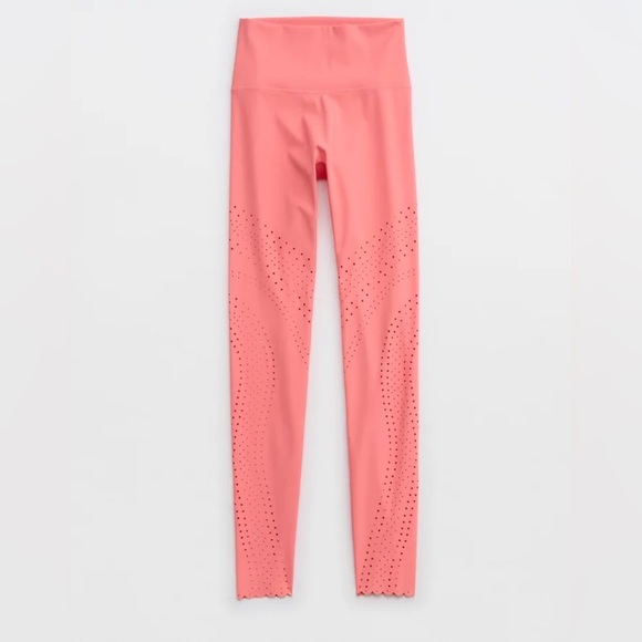 OFFLINE BY AERIE Goals Lasercut Leggings coral small - Picture 5 of 10